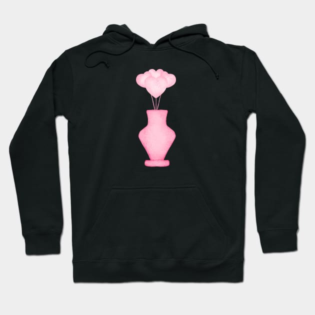 Vase Heart Hoodie by Aisiiyan